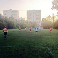 Photo taken at Футбольный стадион «Бескудниково» by Pavel B. on 7/30/2012