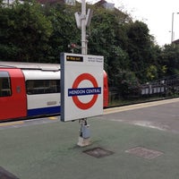 Photo taken at Hendon Central London Underground Station by Nick P. on 8/22/2012