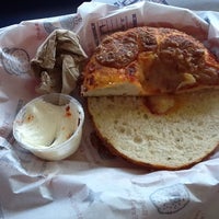 Photo taken at The Great American Bagel by Beth G. on 5/18/2012