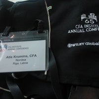 Photo taken at CFA Conference Chicago by atis k. on 5/6/2012