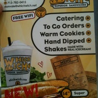 Photo taken at Which Wich? Superior Sandwiches by Omar V. on 4/19/2012