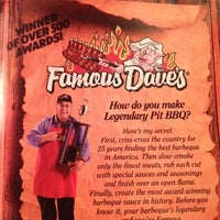 Photo taken at Famous Dave&amp;#39;s Bar-B-Que by Daniel G. on 4/8/2012