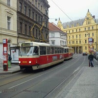 Photo taken at Myslíkova (tram) by Tigra . on 2/23/2012