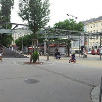 Photo taken at Julius Tandler-Platz by Robin O. on 6/10/2012