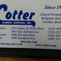 Photo taken at Cotter Church Supplies by Steve O. on 2/2/2012