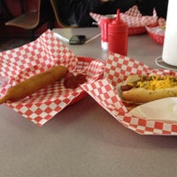 Photo taken at Chicago Hot Dog Shack by Michael F. on 2/15/2012