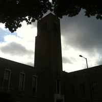Photo taken at Hornsey Town Hall Square by Nils M. on 8/4/2012