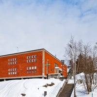 Photo taken at Pihlajamäen kirkko by Uskotoivorakkaus on 4/11/2012