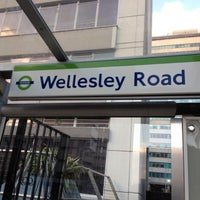Photo taken at Wellesley Road London Tramlink Stop by Murat T. on 8/4/2012