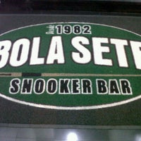 Photo taken at Bola Sete Snooker Bar by Marcio F. on 6/18/2012