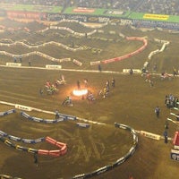 Photo taken at AMA Monster Energy Supercross by Andrew M. on 3/17/2012