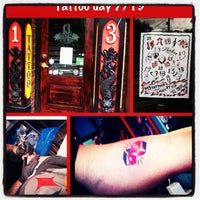 Photo taken at 13 Roses Tattoo Parlour by J L. on 7/13/2012