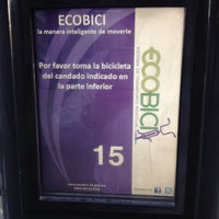 Photo taken at Ecobici 77 by Fernando Z. on 9/4/2012