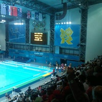 Photo taken at London 2012 Water Polo Arena by Alan S. on 8/10/2012