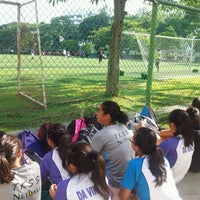 Photo taken at Victoria School Field by Maslinda M. on 3/6/2012