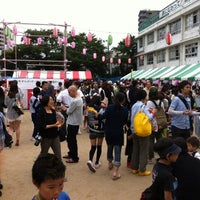 Photo taken at 品川区立 宮前小学校 by Yusuke H. on 7/21/2012