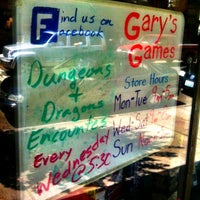 Photo taken at Gary&amp;#39;s Games &amp;amp; Hobbies by Robby D. on 7/26/2012