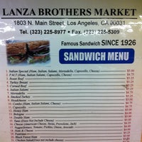 Photo taken at Lanza Brothers Market by Mark on 7/7/2012