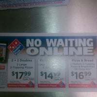 Photo taken at Domino&amp;#39;s Pizza by Jessica L. on 6/16/2012