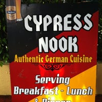 Снимок сделан в Cypress Nook German American Restaurant пользователем Alex V. 6/2/2012