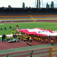 Photo taken at Friedrich-Ludwig-Jahn-Stadion by annï l. on 5/13/2012