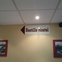 Photo taken at Bastille Hostel by Luiz Felipe M. on 6/21/2012