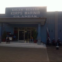 Photo taken at Kolam Renang Marinir Cilandak by Agiuse Krishna S. on 9/8/2012