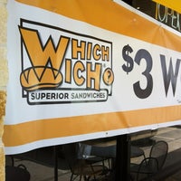 Photo taken at Which Wich? Superior Sandwiches by Susan P. on 8/1/2012