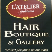 Photo taken at L&amp;#39;Atelier Hair Boutique &amp;amp; Gallery by yves d. on 5/12/2012