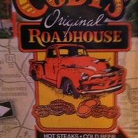 Photo taken at Cody&amp;#39;s Original Roadhouse by Columbus W. on 4/8/2012