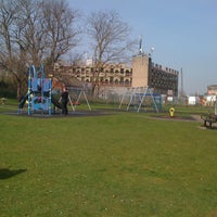 Photo taken at Waddon Ponds Playground by Emese B. on 3/24/2012