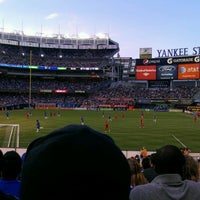 Photo taken at Chelsea FC vs. Paris Saint-Germain FC at Yankee Stadium by Gianni R. on 7/23/2012