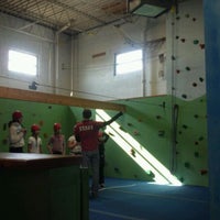 Photo taken at Doylestown Rock Gym &amp; Adventure Center by Steven T. on 2/18/2012