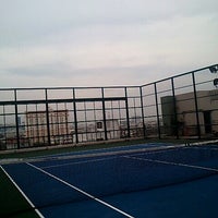 Photo taken at Tennis court at Anantara Bangkok Sathorn by 2pong on 5/24/2012