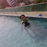 Photo taken at Kolam Renang Hotel Merlynn Park by C T. on 6/16/2012
