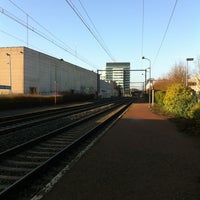Photo taken at Station Sint-Agatha-Berchem / Gare de Berchem-Sainte-Agathe by Livia B. on 3/8/2012