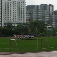Photo taken at Singapore Sports School Soccer Field by Maslinda M. on 7/14/2012