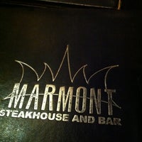 Photo taken at Marmont Steakhouse and Bar by LVRIII on 9/2/2012