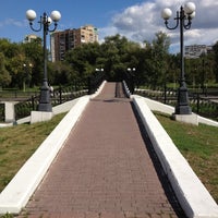 Photo taken at Пешеходный мост в Ростокино by Tatyana L. on 8/19/2012