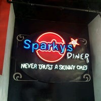 Photo taken at Sparky&amp;#39;s Diner by Gershom A. on 2/5/2012