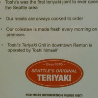 Foto diambil di Toshi&amp;#39;s Teriyaki Grill oleh Bob W. pada 3/29/2012