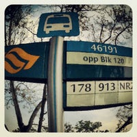 Photo taken at Bus Stop 46191 (Opp Blk 120) by Ahmad Asrorie A. on 7/6/2012