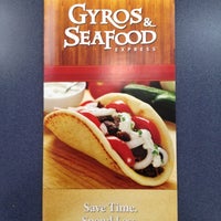 Photo taken at Gyros and Seafood Express by Tricia F. on 3/9/2012