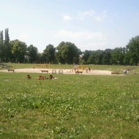 Photo taken at Volleyballfeld im Volkspark Friedrichshain by Marco on 6/30/2012
