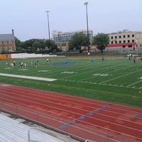 Photo taken at Roosevelt High School Soccer Field by Hannah H. on 7/18/2012