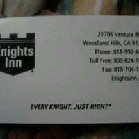 Photo taken at Knights Inn Woodland Hills by Colin B. on 6/23/2012