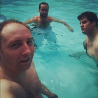 Photo taken at Pencil Factory Loft Pool by Chris C. on 7/11/2012