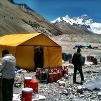 Photo taken at Mt. Everest North Basecamp by Mark H. on 5/24/2012