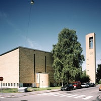 Photo taken at Meilahden kirkko by Uskotoivorakkaus on 4/11/2012