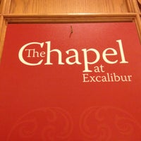 Снимок сделан в The Chapel at Excalibur пользователем Corey W. 9/1/2012